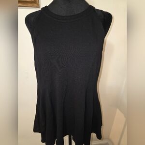 Torrid Black Sleeveless Flared Top